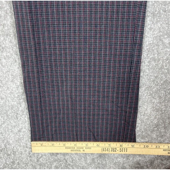 Sag Harbor Petite Gray Plaid Straight Leg Dress Pants Womens Size 12P Stretch‎ - Picture 9 of 9